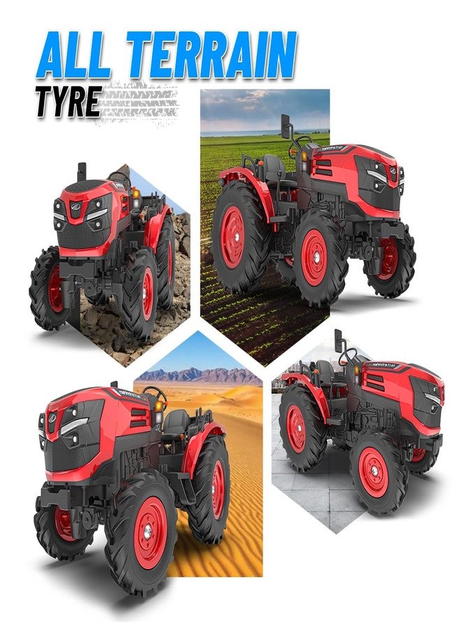Mirana Mahindra OJA RC Tractor Toy for Kids | Remote Controlled ATV Truck | Type-C USB Rechargeable | in-Built Bluetooth Speakers | Orignally Licensed Model Vehicle | Gift for Boys & Girls 3+ Years - Image 5